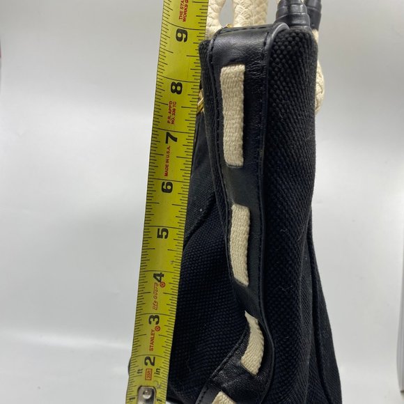 Michael Kors M Size Black Interwoven Shoulder Bag - Picture 5 of 10